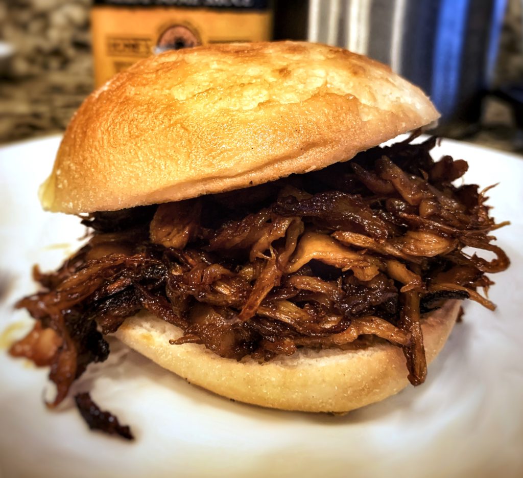 Mushroom Sandwich - Pull Pork Style