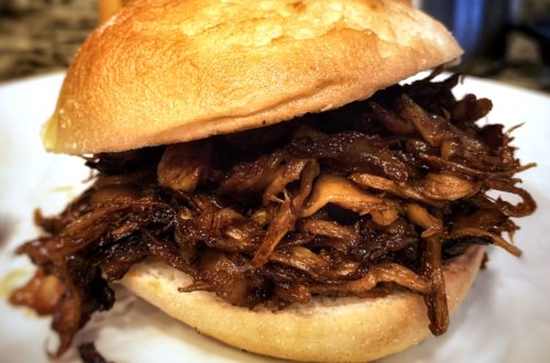 Mushroom Sandwich - Pull Pork Style