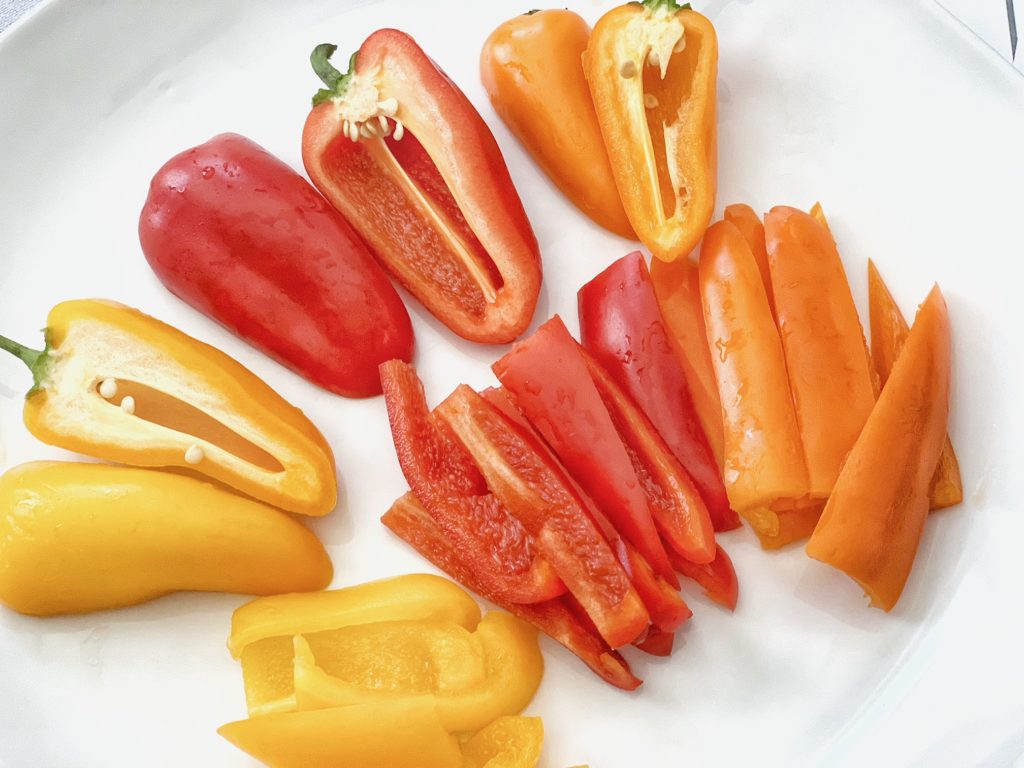 Cut Bell Peppers